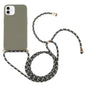 Wheat Straw TPU Shockproof Phone Case with Neck Lanyard, For iPhone 16, For iPhone 15 Pro Max, For iPhone 15 Pro