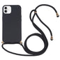 Wheat Straw TPU Shockproof Phone Case with Neck Lanyard, For iPhone 16, For iPhone 15 Pro Max, For iPhone 15 Pro