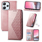 Cubic Grid Calf Texture Magnetic Leather Phone Case, Series 1