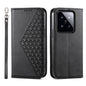 Cubic Grid Calf Texture Magnetic Leather Phone Case, Series 1