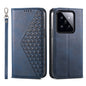 Cubic Grid Calf Texture Magnetic Leather Phone Case, Series 1