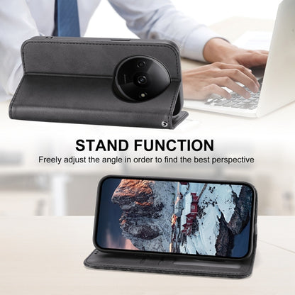 Cubic Grid Calf Texture Magnetic Leather Phone Case