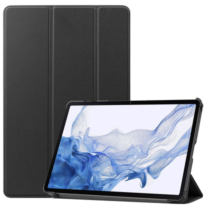 Custer Pure Color 3-Fold Holder Smart Leather Tablet Case