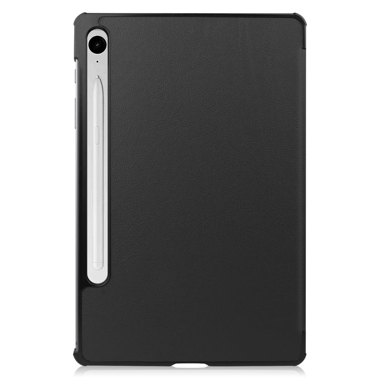 Custer Pure Color 3-Fold Holder Smart Leather Tablet Case