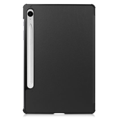 Custer Pure Color 3-Fold Holder Smart Leather Tablet Case