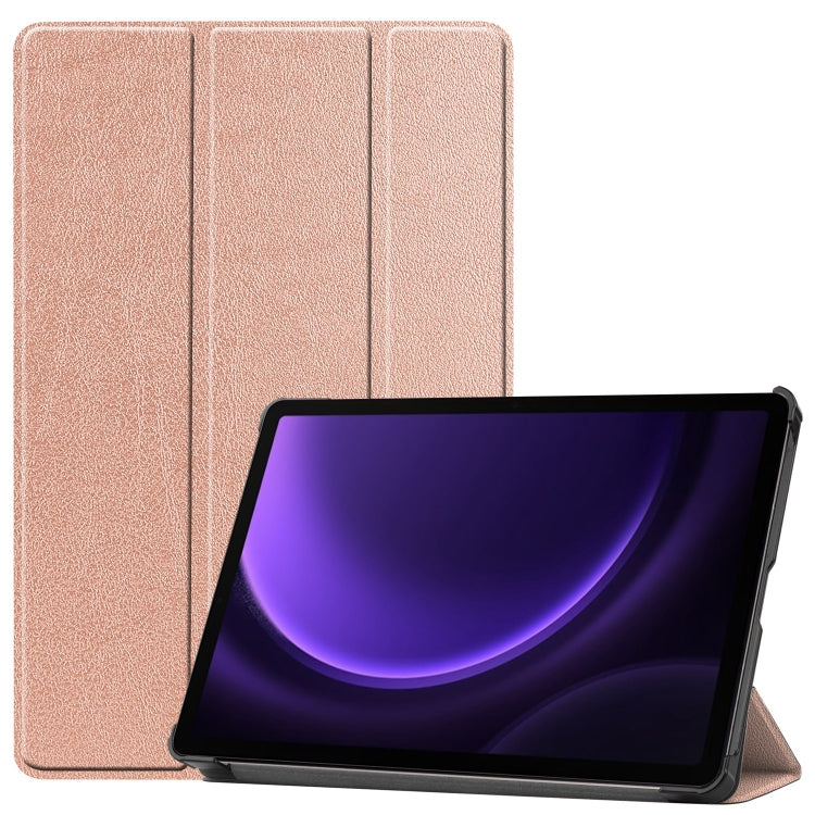 Custer Pure Color 3-Fold Holder Smart Leather Tablet Case