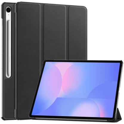 Custer Pure Color 3-Fold Holder Smart Leather Tablet Case