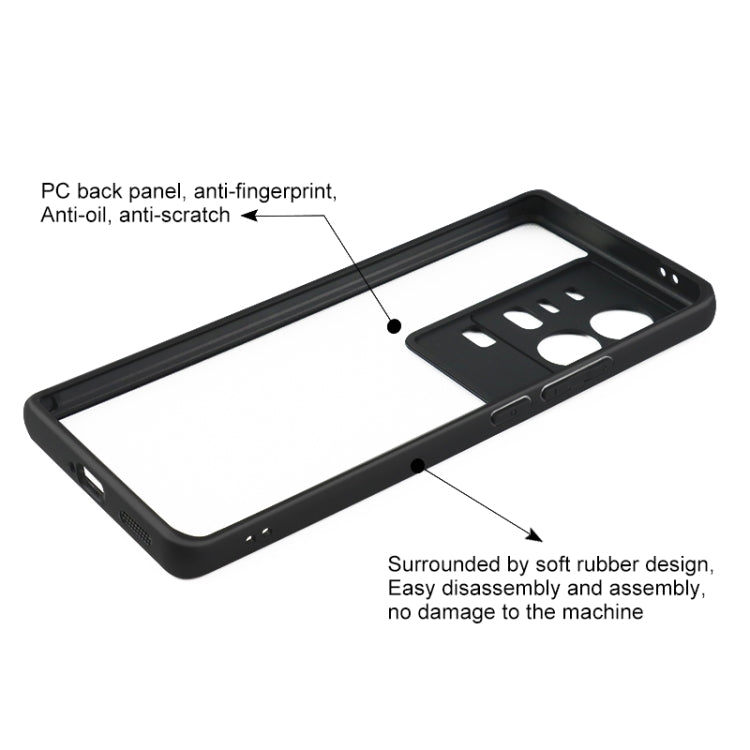 Frosted TPU + Transparent PC Phone Case, For vivo iQOO 11 Pro, For vivo X90 Pro, For vivo X90, For vivo X90 Pro+, For vivo iQOO 11