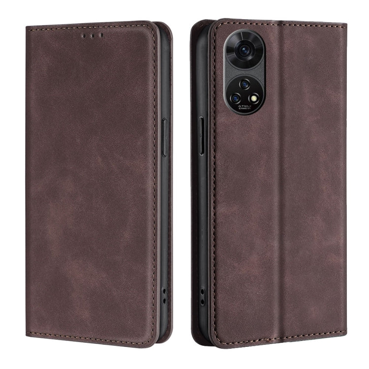 Skin Feel Magnetic Leather Phone Case