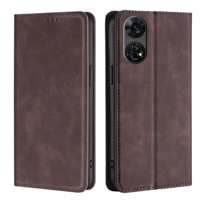 Skin Feel Magnetic Leather Phone Case