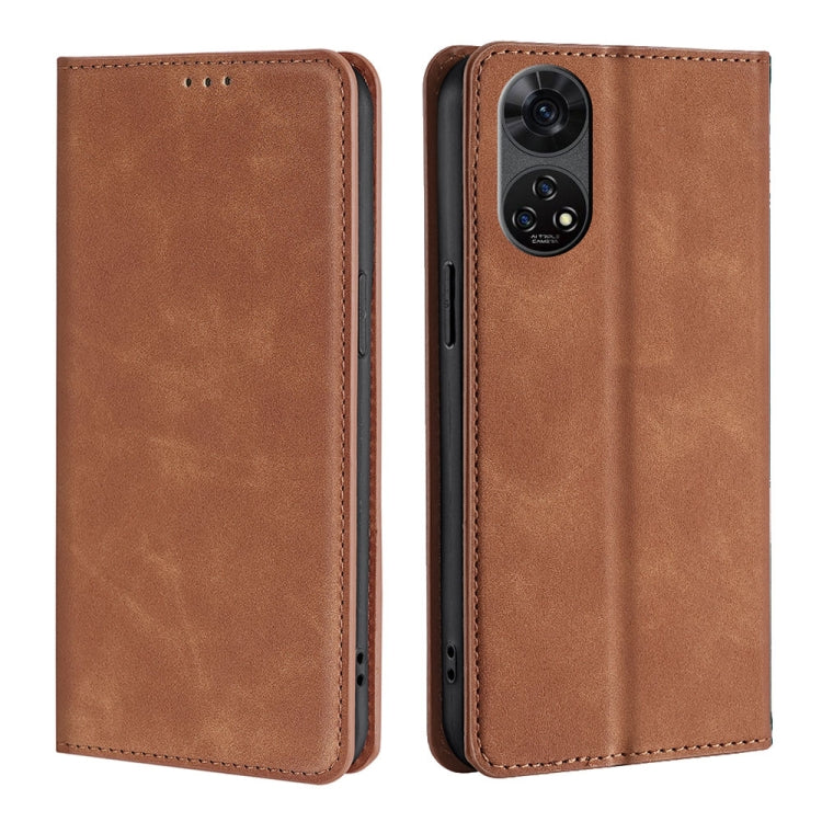 Skin Feel Magnetic Leather Phone Case