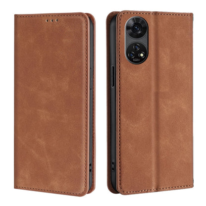 Skin Feel Magnetic Leather Phone Case