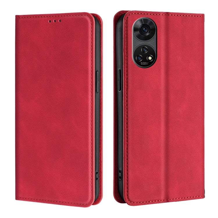 Skin Feel Magnetic Leather Phone Case