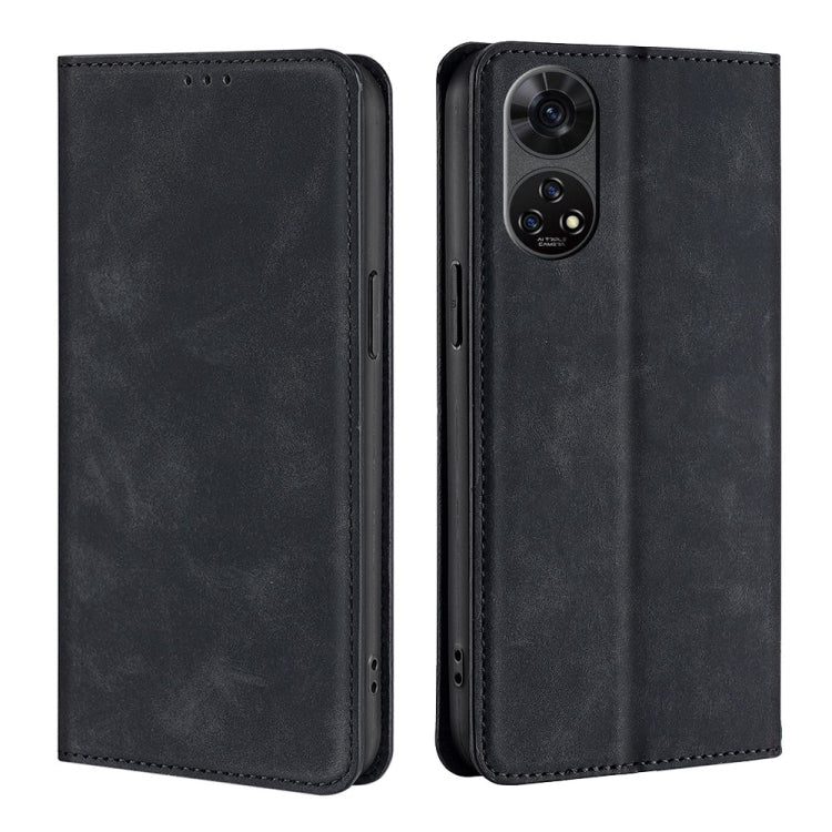 Skin Feel Magnetic Leather Phone Case