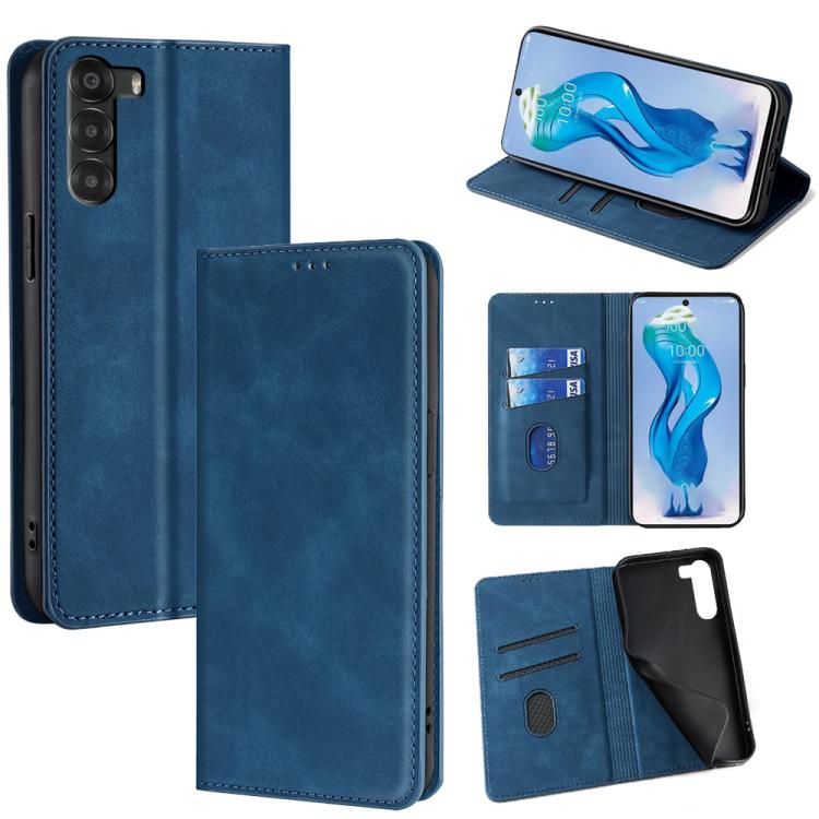 Skin Feel Magnetic Leather Phone Case