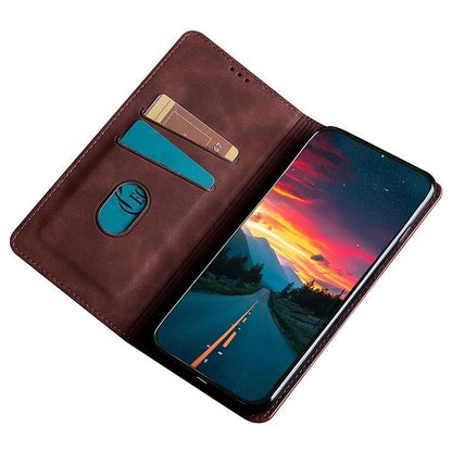 Skin Feel Magnetic Leather Phone Case