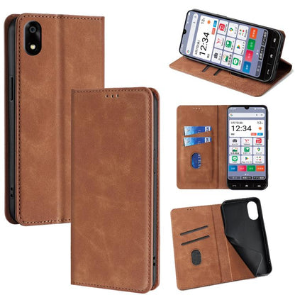 Skin Feel Magnetic Leather Phone Case