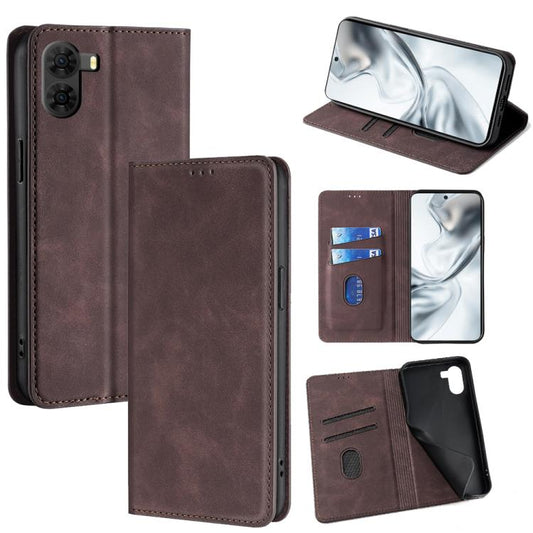 Skin Feel Magnetic Leather Phone Case, For ZTE nubia S2 504ZT, For ZTE nubia S2e / S2R / S2 Lite, For ZTE Blade A36 4G, For ZTE Blade A56 4G