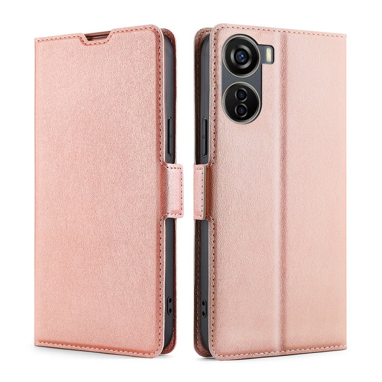 Ultra-thin Voltage Side Buckle Horizontal Flip Leather Phone Case