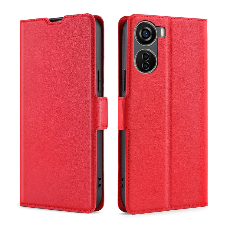 Ultra-thin Voltage Side Buckle Horizontal Flip Leather Phone Case