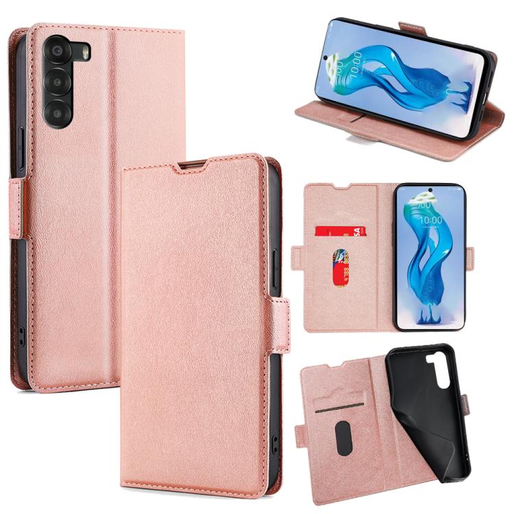 Ultra-thin Voltage Side Buckle Horizontal Flip Leather Phone Case, For ZTE Kantan Sumaho 4 A402ZT, For ZTE Blade A35e 4G, For ZTE nubia S 5G A403ZT, For ZTE nubia RedMagic 10 Pro, For ZTE Anshin Family, For ZTE Axon 40 Lite