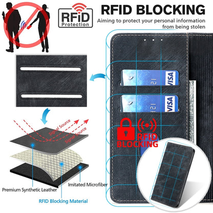 RFID Anti-theft Brush Magnetic Leather Phone Case