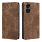 RFID Anti-theft Brush Magnetic Leather Phone Case