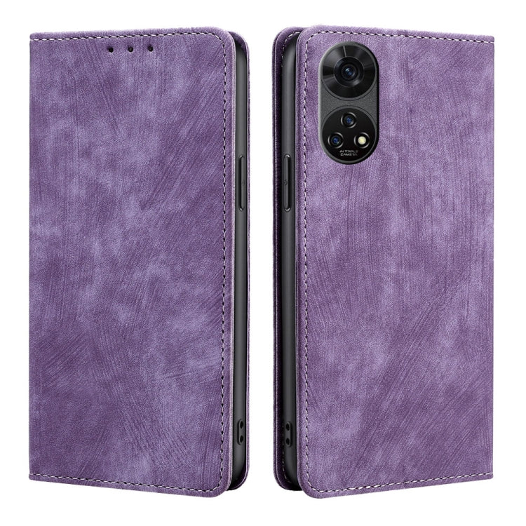 RFID Anti-theft Brush Magnetic Leather Phone Case