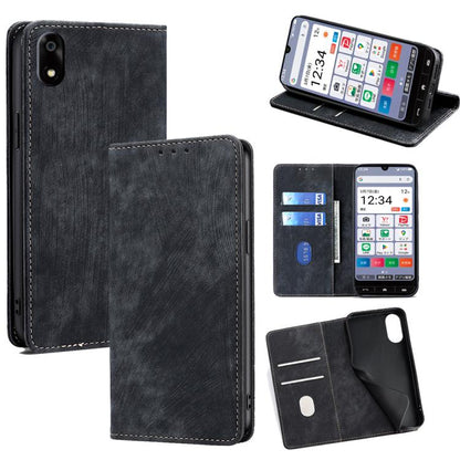 RFID Anti-theft Brush Magnetic Leather Phone Case, For ZTE Kantan Sumaho 4 A402ZT, For ZTE Blade A35e 4G, For ZTE nubia S 5G A403ZT, For ZTE nubia RedMagic 10 Pro