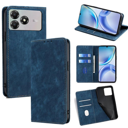 RFID Anti-theft Brush Magnetic Leather Phone Case, For ZTE nubia S2 504ZT, For ZTE nubia S2e / S2R / S2 Lite, For ZTE Blade A36 4G, For ZTE Blade A56 4G