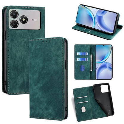 RFID Anti-theft Brush Magnetic Leather Phone Case, For ZTE nubia S2 504ZT, For ZTE nubia S2e / S2R / S2 Lite, For ZTE Blade A36 4G, For ZTE Blade A56 4G