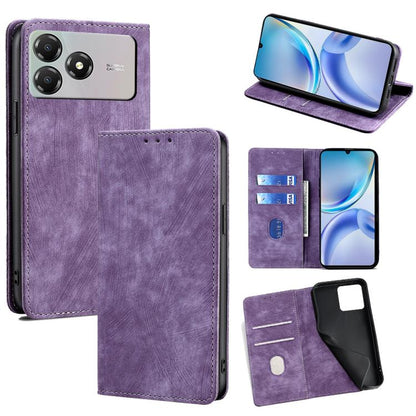 RFID Anti-theft Brush Magnetic Leather Phone Case, For ZTE nubia S2 504ZT, For ZTE nubia S2e / S2R / S2 Lite, For ZTE Blade A36 4G, For ZTE Blade A56 4G