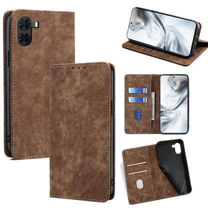 RFID Anti-theft Brush Magnetic Leather Phone Case, For ZTE nubia S2 504ZT, For ZTE nubia S2e / S2R / S2 Lite, For ZTE Blade A36 4G, For ZTE Blade A56 4G