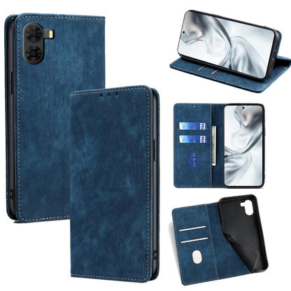 RFID Anti-theft Brush Magnetic Leather Phone Case, For ZTE nubia S2 504ZT, For ZTE nubia S2e / S2R / S2 Lite, For ZTE Blade A36 4G, For ZTE Blade A56 4G
