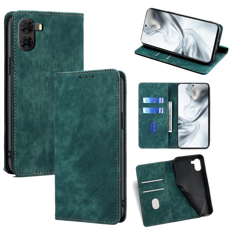 RFID Anti-theft Brush Magnetic Leather Phone Case, For ZTE nubia S2 504ZT, For ZTE nubia S2e / S2R / S2 Lite, For ZTE Blade A36 4G, For ZTE Blade A56 4G