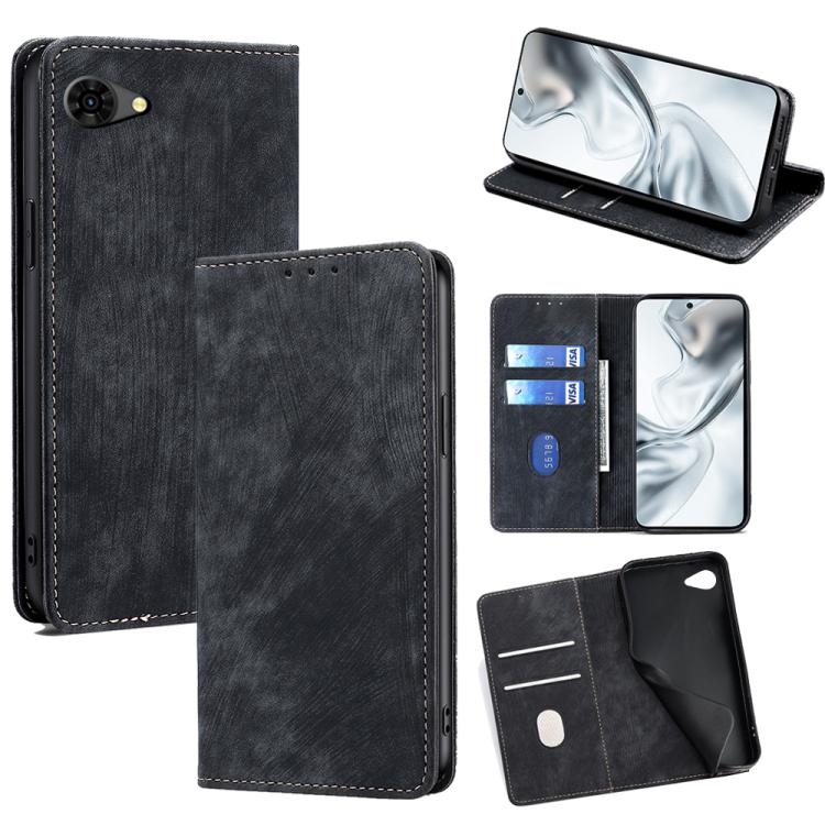RFID Anti-theft Brush Magnetic Leather Phone Case, For ZTE nubia S2 504ZT, For ZTE nubia S2e / S2R / S2 Lite, For ZTE Blade A36 4G, For ZTE Blade A56 4G
