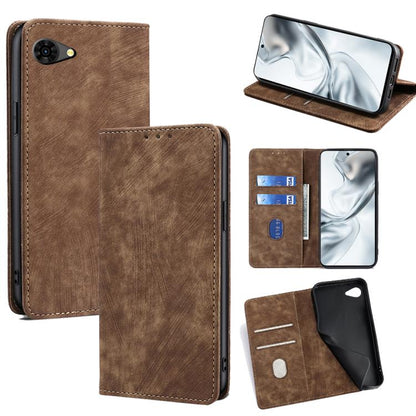 RFID Anti-theft Brush Magnetic Leather Phone Case, For ZTE nubia S2 504ZT, For ZTE nubia S2e / S2R / S2 Lite, For ZTE Blade A36 4G, For ZTE Blade A56 4G