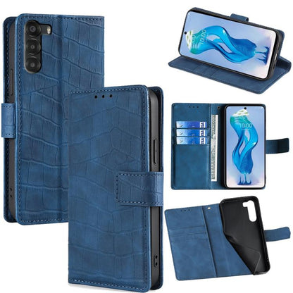 Skin Feel Crocodile Magnetic Clasp Leather Phone Case, For ZTE Kantan Sumaho 4 A402ZT, For ZTE Blade A35e 4G, For ZTE nubia S 5G A403ZT, For ZTE nubia RedMagic 10 Pro, For ZTE Anshin Family, For ZTE Axon 40 Lite