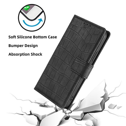 Skin Feel Crocodile Magnetic Clasp Leather Phone Case, For ZTE Kantan Sumaho 4 A402ZT, For ZTE Blade A35e 4G, For ZTE nubia S 5G A403ZT, For ZTE nubia RedMagic 10 Pro, For ZTE Anshin Family, For ZTE Axon 40 Lite