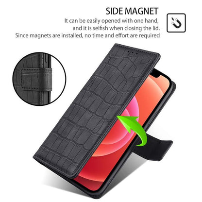 Skin Feel Crocodile Magnetic Clasp Leather Phone Case, For ZTE Kantan Sumaho 4 A402ZT, For ZTE Blade A35e 4G, For ZTE nubia S 5G A403ZT, For ZTE nubia RedMagic 10 Pro, For ZTE Anshin Family, For ZTE Axon 40 Lite
