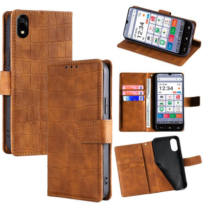 Skin Feel Crocodile Magnetic Clasp Leather Phone Case, For ZTE Kantan Sumaho 4 A402ZT, For ZTE Blade A35e 4G, For ZTE nubia S 5G A403ZT, For ZTE nubia RedMagic 10 Pro, For ZTE Anshin Family, For ZTE Axon 40 Lite