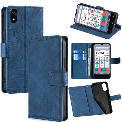 Skin Feel Crocodile Magnetic Clasp Leather Phone Case, For ZTE Kantan Sumaho 4 A402ZT, For ZTE Blade A35e 4G, For ZTE nubia S 5G A403ZT, For ZTE nubia RedMagic 10 Pro, For ZTE Anshin Family, For ZTE Axon 40 Lite