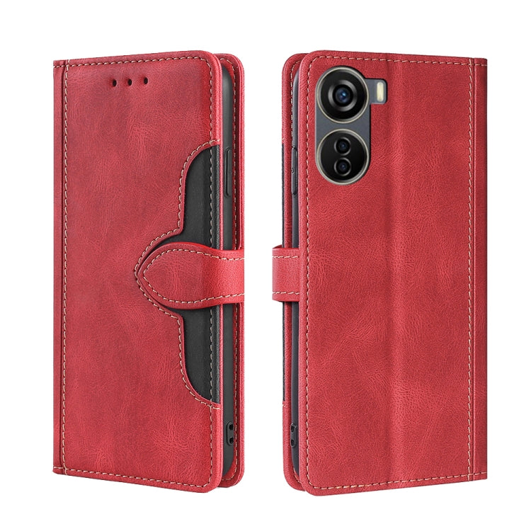 Skin Feel Magnetic Buckle Leather Phone Case