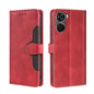 Skin Feel Magnetic Buckle Leather Phone Case