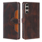 Skin Feel Magnetic Buckle Leather Phone Case