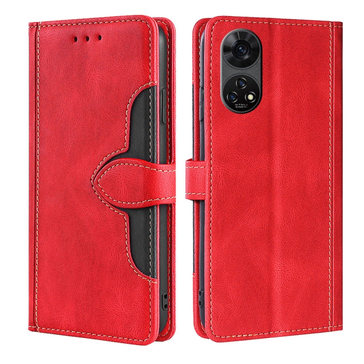 Skin Feel Magnetic Buckle Leather Phone Case