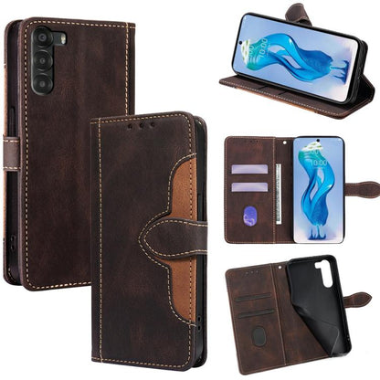 Skin Feel Magnetic Buckle Leather Phone Case, For ZTE Kantan Sumaho 4 A402ZT, For ZTE Blade A35e 4G, For ZTE nubia S 5G A403ZT, For ZTE nubia RedMagic 10 Pro, For ZTE Anshin Family, For ZTE Axon 40 Lite