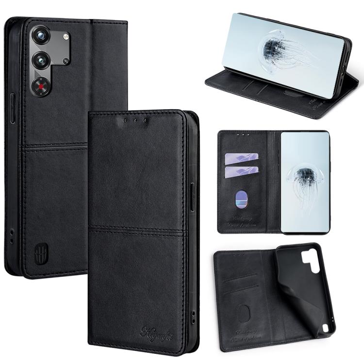 Cow Texture Magnetic Leather Phone Case, For ZTE Kantan Sumaho 4 A402ZT, For ZTE Blade A35e 4G, For ZTE nubia RedMagic 10 Pro, For ZTE Anshin Family