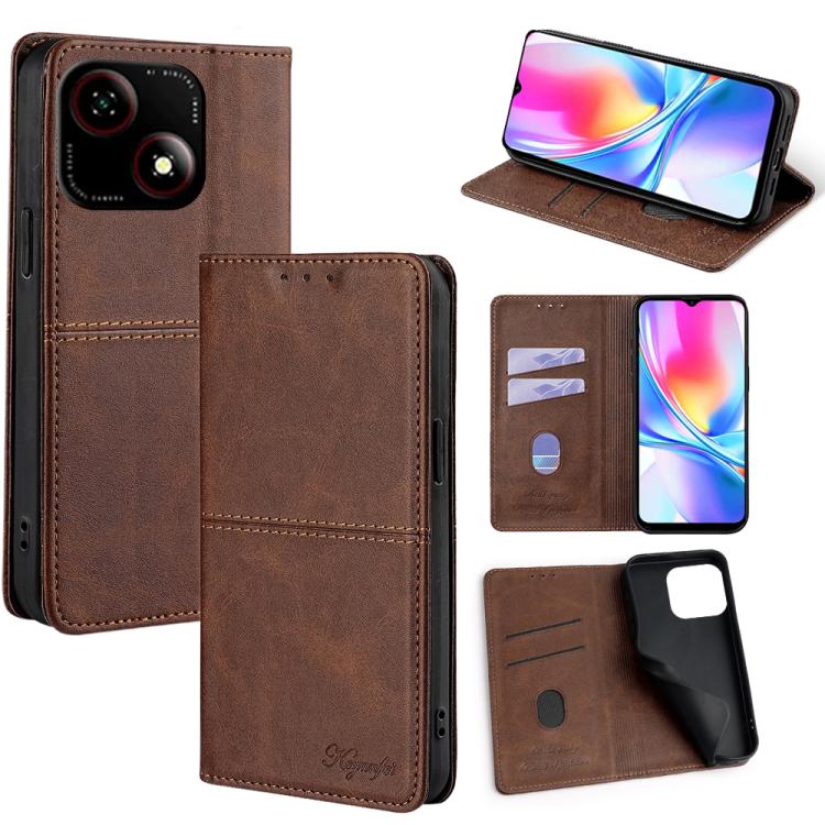 Cow Texture Magnetic Leather Phone Case, For ZTE Kantan Sumaho 4 A402ZT, For ZTE Blade A35e 4G, For ZTE nubia RedMagic 10 Pro, For ZTE Anshin Family
