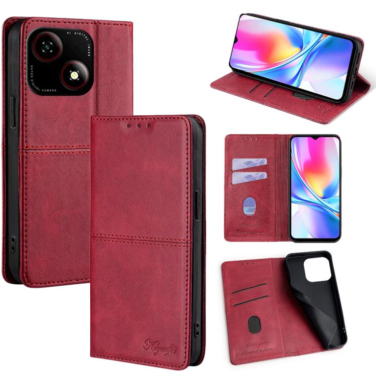 Cow Texture Magnetic Leather Phone Case, For ZTE Kantan Sumaho 4 A402ZT, For ZTE Blade A35e 4G, For ZTE nubia RedMagic 10 Pro, For ZTE Anshin Family